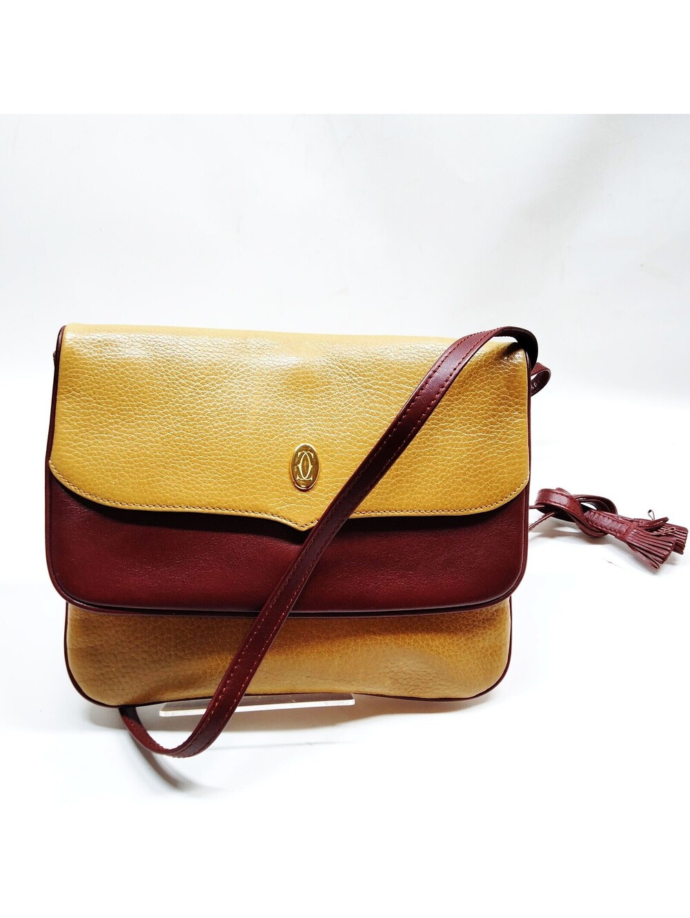 Cartier Brown Leather Crossbody Bag with Tassel 5525798
